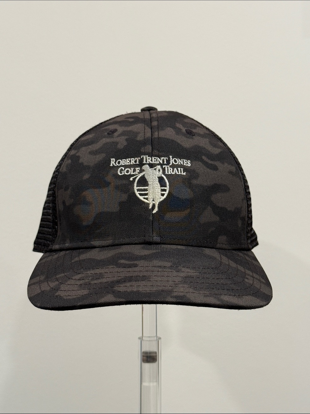 Vineyard Vines x RTJ Golf Trail Performance Trucker Hat Black Camo OS